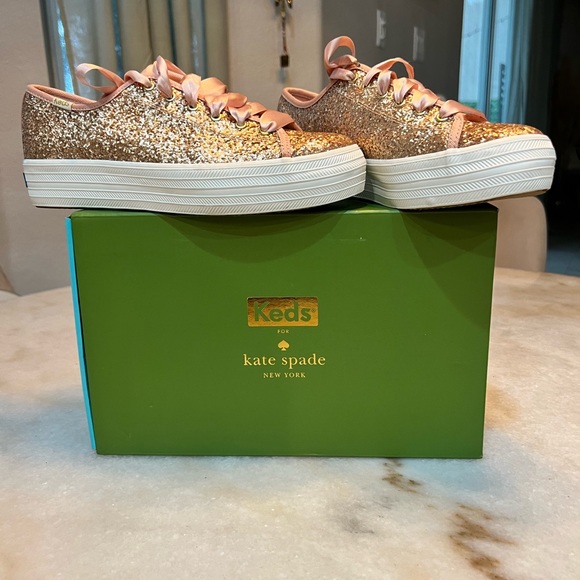 Keds Shoes - Keds x Kate Spade New York Pink Glitter Triple Decker size 7